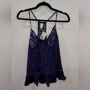 Forever 21 blue tank top